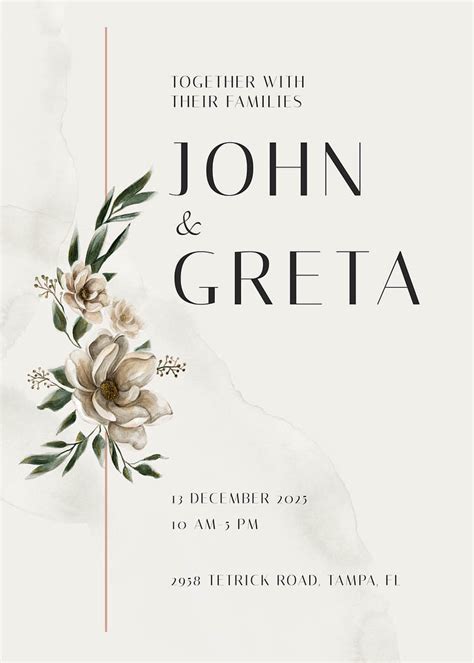 Elegant Wedding Invitation Templates | Renderforest