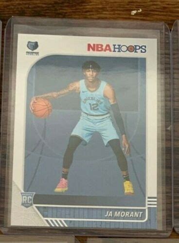 Ja Morant Panini Nba Hoops Rookie Card Rc First Official