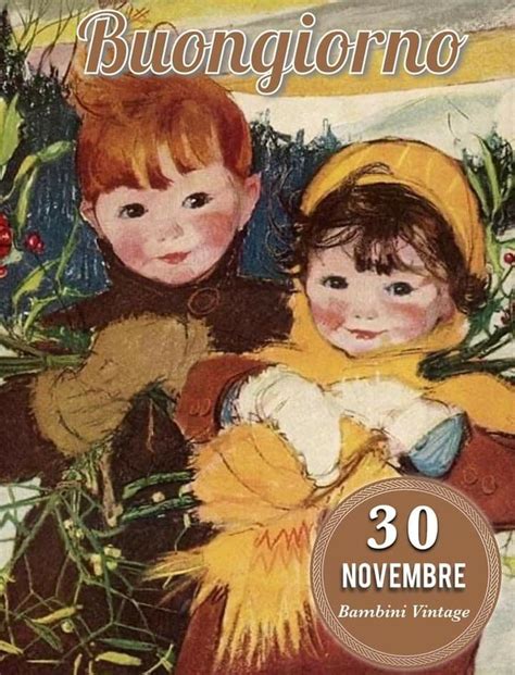 Pin Su Mesi Bambini Vintage Buongiorno Illustrazioni Vintage