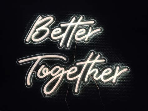 Better Together Neonowy Napis Nowy S Cz Olx Pl