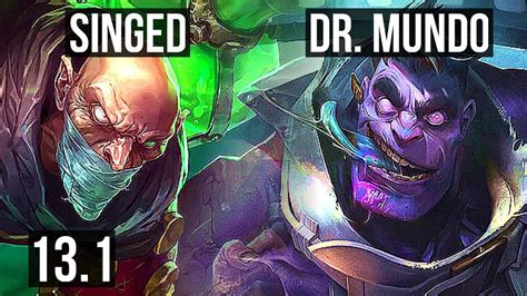 SINGED Vs DR MUNDO TOP Rank 4 Singed 3 8M Mastery 1500 Games