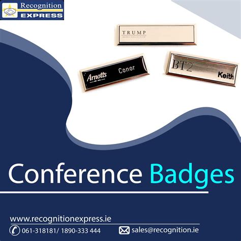 Conference Badges Executive Name Badges Recognition Express In 2021