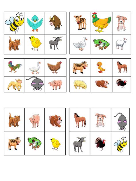 Bingo Farm Animals | PDF