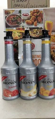 Monin Fruit Puree 50 Packaging Size 1Litre Plastic Pet Bottle At Rs