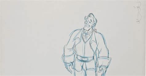 Animation Collection Gaston Drawing From Beauty And The Beast 1991