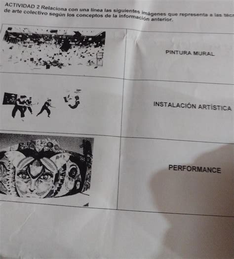 CTIVIDAD 2 Relaciona con una linea las siguientes imágenes que