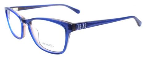 Vera Wang Ariadne Womens Eyeglasses Frames 52 17 135 Sapphire Blue W Crystals Ebay