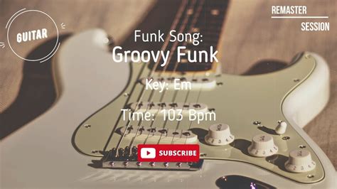 Groove Funky Guitar Backing Track Jam YouTube