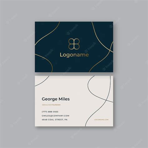 Free Vector | Gold foil business card template