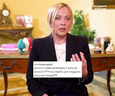 Manovra Tetto Al Contante Cosa Ha Detto Oggi Meloni Video