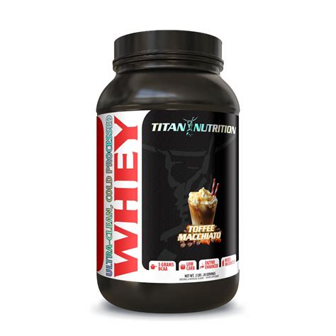 Titan Nutrition Whey Toffee Macchiato Servings Vitacost