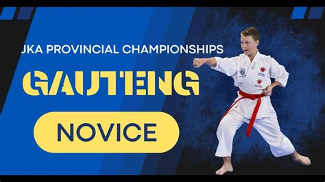 SA JKA Gauteng Novice Championship 2024 YouTube