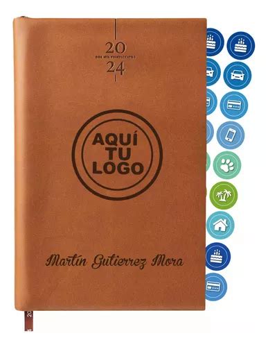 Agenda Diaria Personalizada Logo Nombre Grabado Laser Mercadolibre