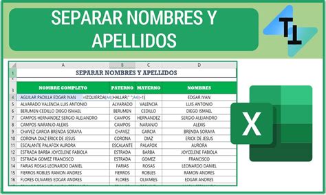 Como Juntar Nombres Y Apellidos Unir Nombres Y Apellidos En Excel Hot