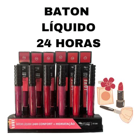 Batom L Quido Horas Max Love Cores Vibrantes Shopee Brasil