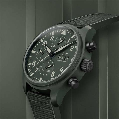 Pilot Chronograph Top Gun Edition Woodland Watch By Iwc Iwc The