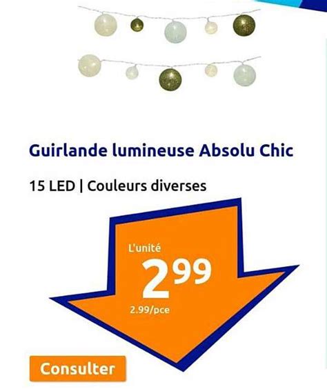 Promo Guirlande Lumineuse Absolu Chic Chez Action ICatalogue Fr