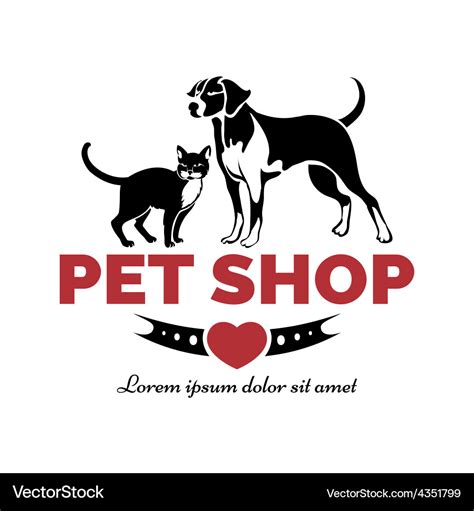 Pet shop logo Royalty Free Vector Image - VectorStock