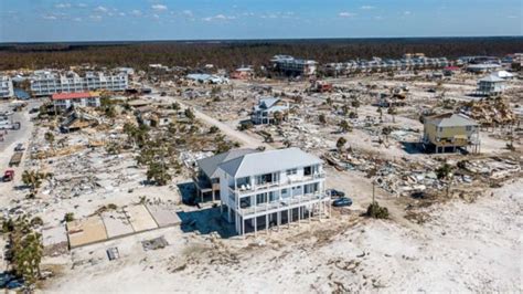 mexico beach florida home  stands virtually untouched