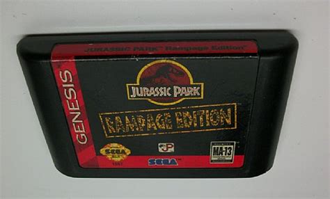 Jurassic Park Rampage Edition Sega Genesis Game Loose