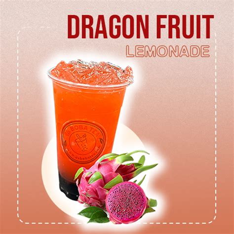 41 Dragon Fruit Lemonade Us Boba Tea