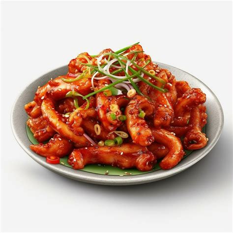 Nakji Bokkeum Or Stir Fried Octopus Is A Popular Dish In Korea Ai