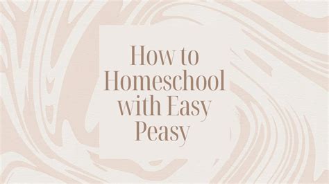 How To Homeschool With Easy Peasy Youtube