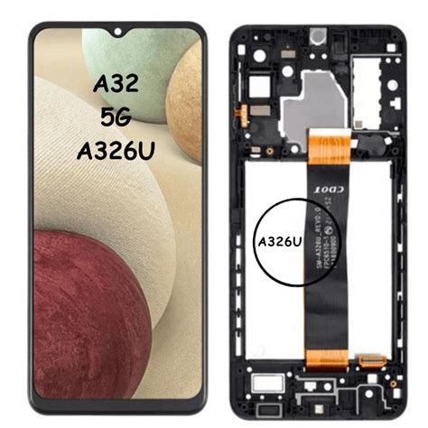 Oled Assembly With Frame For Samsung Galaxy A32 5g Sm A326u A326w Us