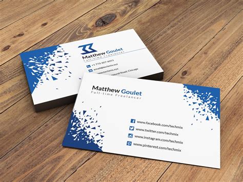 Elegant Freelancer Business Card Techmix