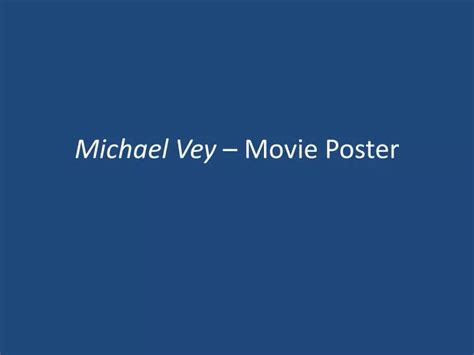 PPT - Michael Vey – Movie Poster PowerPoint Presentation, free download ...