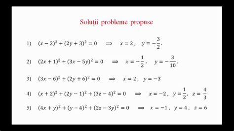 Suma De Patrate De Numere Reale Evaluare Nationala Matematica