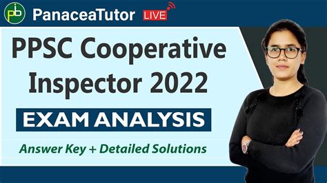 Ppsc Cooperative Inspector Exam Analysis Detailed Solutions