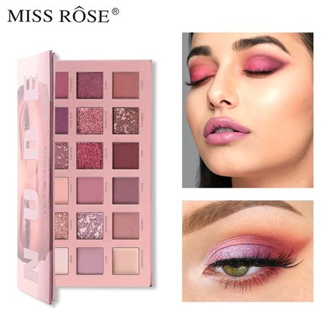 Miss Rose 18 Colors Nude Eyeshadow Palette Eshaistic Pk