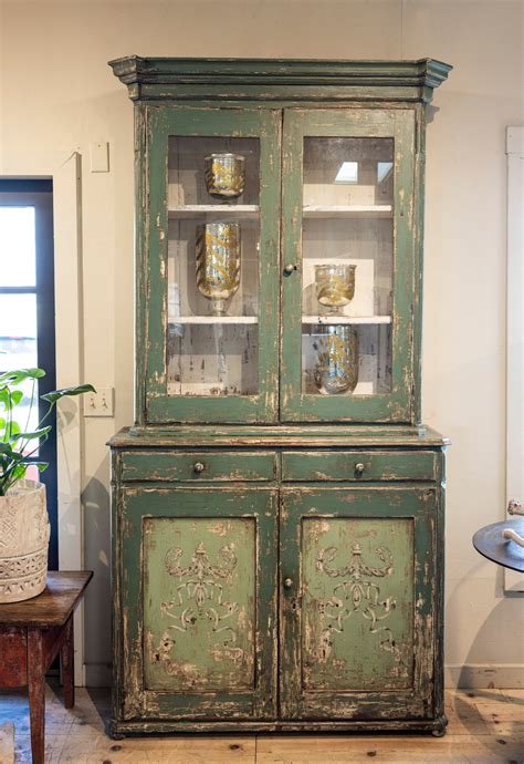 Antique Painted French Cupboard – Sonoma Country Antiques