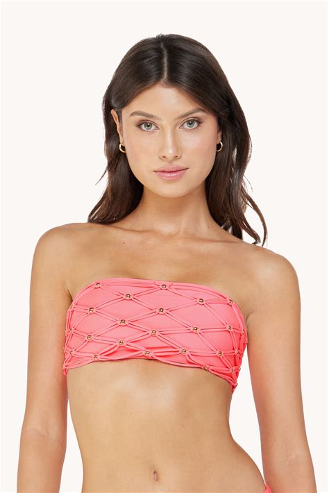 Pilyq Swim Gelato Brynn Bandeau Bikini