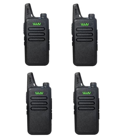 4pcs WLN KD C1 UHF 400 470 MHz MINI Handheld Transceiver Two Way Ham