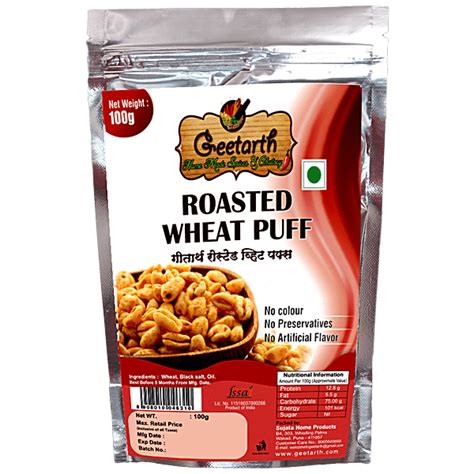 Buy Geetarth Roasted Wheat Puff Crunchy Healthy Snack No