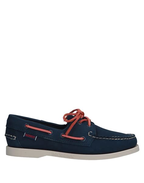 Sebago Loafer In Blue Lyst