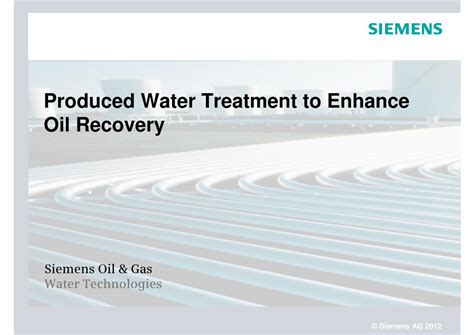 PDF Produced Water Treatment To Enhance Oil Recovery Produced Water