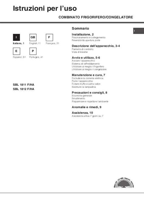 Notice réfrigérateur HOTPOINT SBL 1811 F HA Trouver une solution à un