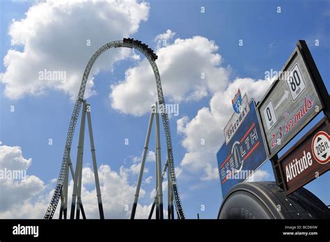 Stealth Rollercoaster At Thorpe Park Stock Photo Alamy