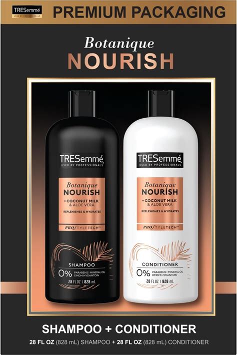 Tresemme Shampoo And Conditioner Set Botanique Coconut Nourish Sulfate Free Shampoo And