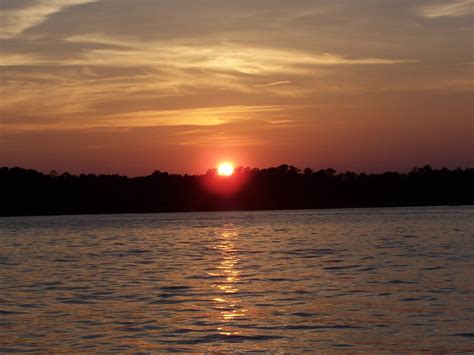 Sunset Today Lake Murray Sc It Was Very Crowded On The L Flickr