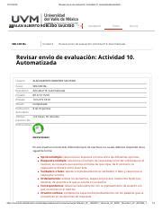 Revisar Env O De Evaluaci N Actividad Automatizada Ndash Pdf