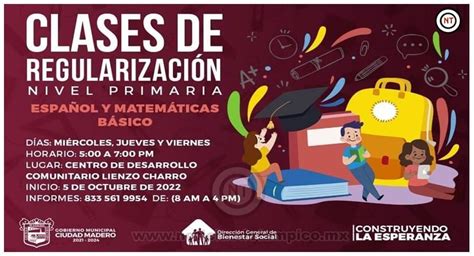 Invitan A Clases De Regularizaci N De Espa Ol Y Matem Ticas En Ciudad