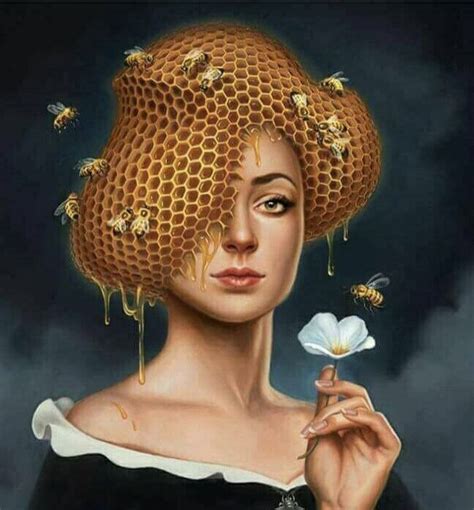 Pin By Maria Vasquez On Queen Bee Bee Godess Bee Art Bee Artwork