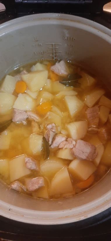 Жаркое в мультиварке из свинины с картошкой рецепт с фото пошагово ...