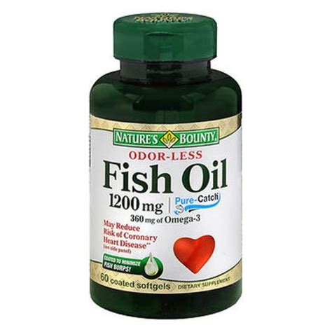 Natures Bounty Odorless Fish Oil 60 Tabs By Natures Bounty Bishops