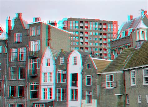 Delfshaven D Delfshaven Anaglyph Stereo Red Cyan Wim