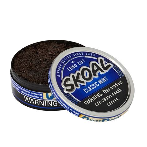 Skoal Classic Mint Long Cut Chewing Tobacco 12oz Smoke Shop Fast